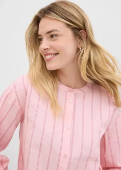 Longbluse aus Baumwollpopeline