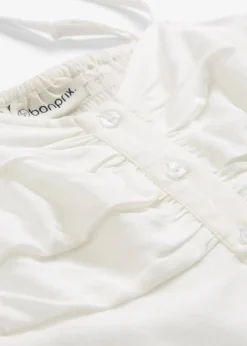 Longbluse aus fließender Viskose