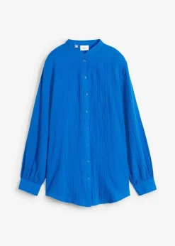 Longbluse aus luftigem Musselin