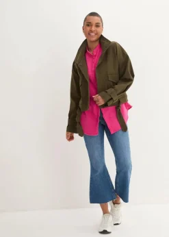 Longbluse aus luftigem Musselin