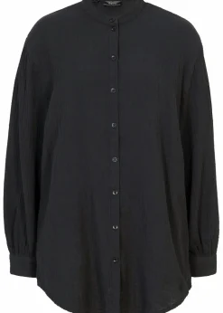 Longbluse aus luftigem Musselin