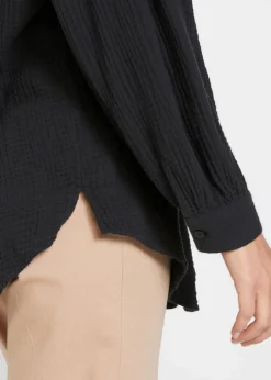 Longbluse aus luftigem Musselin