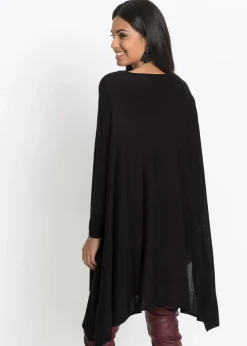 Long-Pullover aus Viskose-Mix