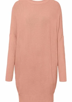 Long-Pullover aus Viskose-Mix