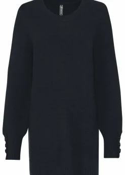 Longpullover mit Knöpfen