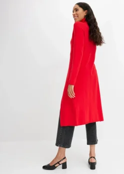 Longpullover mit Schlitz