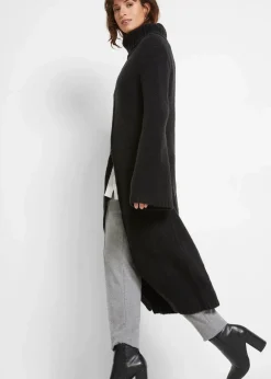 Long-Rollkragenpullover mit Tragevariante