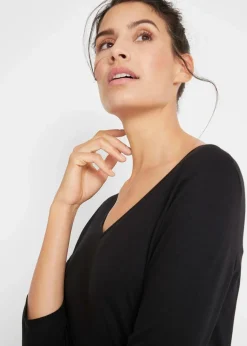 Longshirt aus Baumwoll-Viskose-Mix