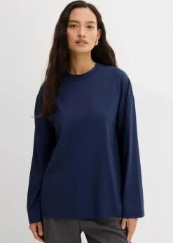Longshirt aus fließender Qualität