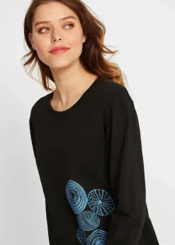 Longshirt aus reiner Baumwolle