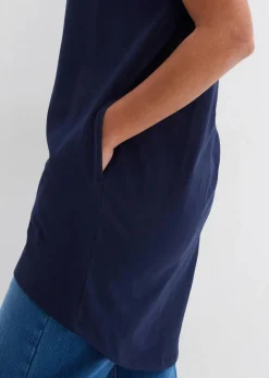 Longshirt aus reiner Baumwolle