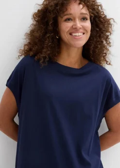 Longshirt aus reiner Baumwolle