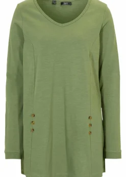 Longshirt aus reiner Baumwolle