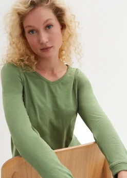 Longshirt aus reiner Baumwolle