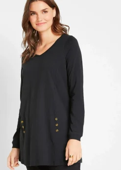 Longshirt aus reiner Baumwolle