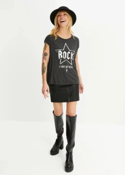 Longshirt aus softem Viskose-Mix