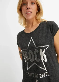 Longshirt aus softem Viskose-Mix