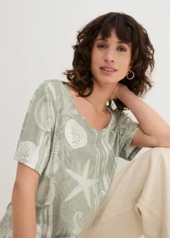 Longshirt aus softem Viskose-Mix