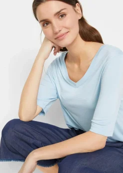 Longshirt aus softer Viskose, 2er-Pack