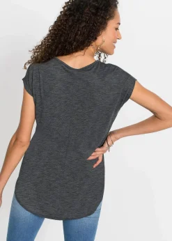 Longshirt aus Viskose-Mix