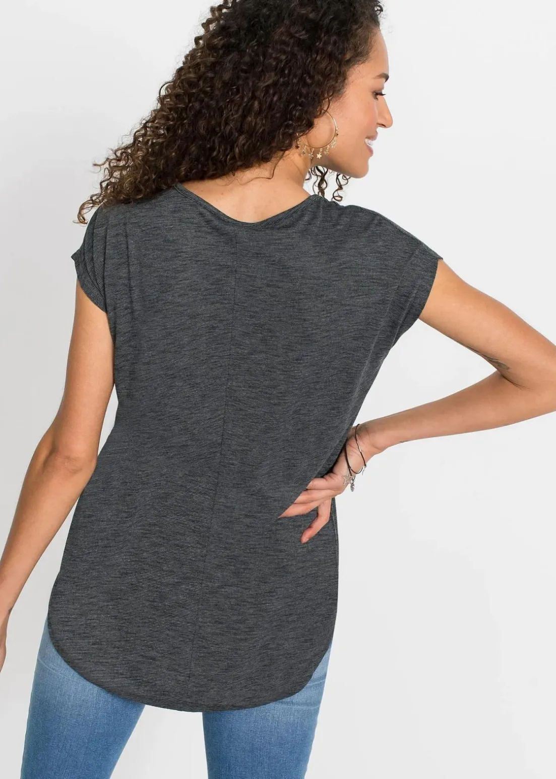 Longshirt aus Viskose-Mix