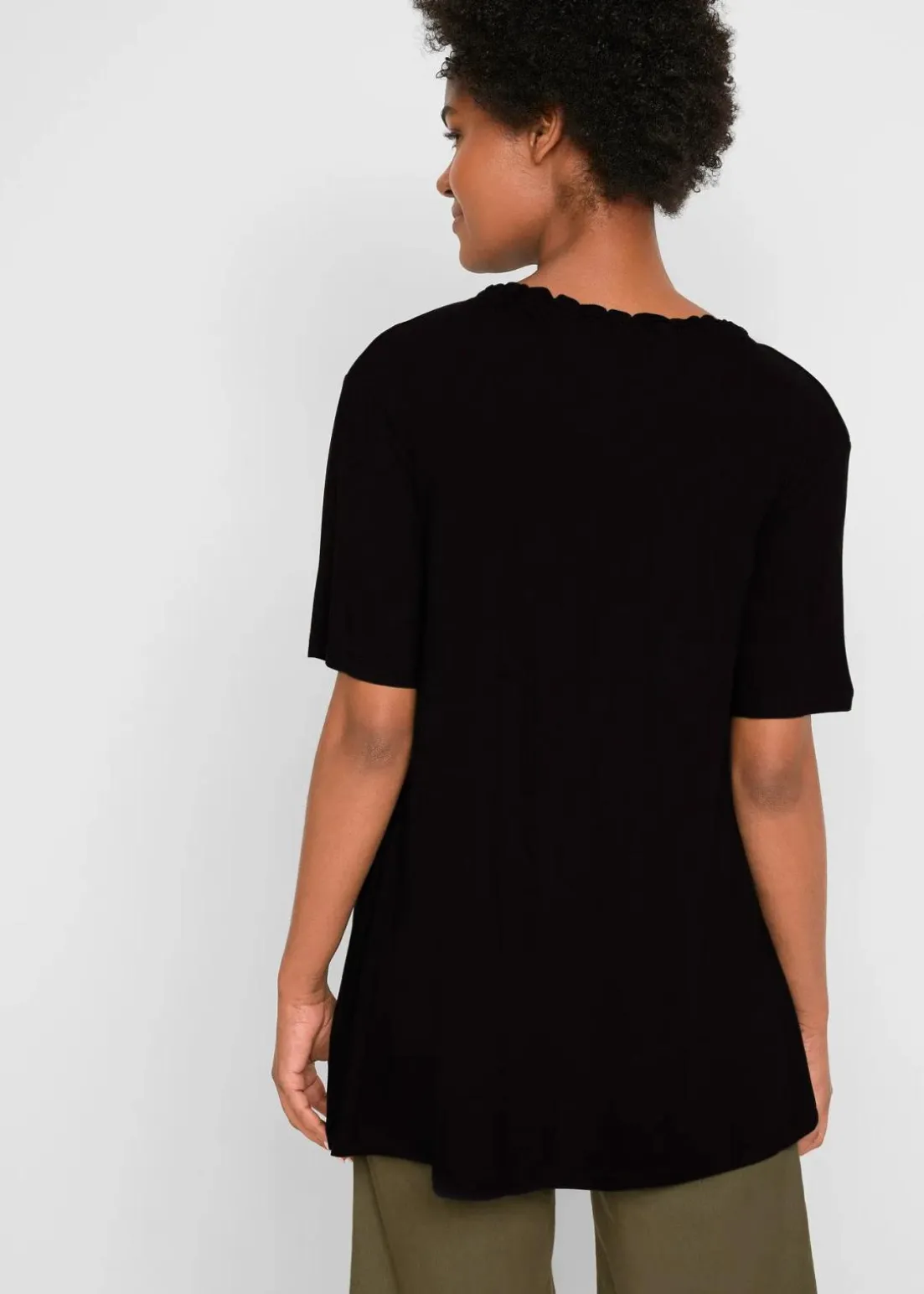 Longshirt aus Viskose-Mix