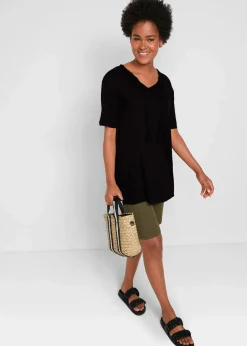 Longshirt aus Viskose-Mix