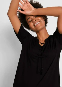 Longshirt aus Viskose-Mix