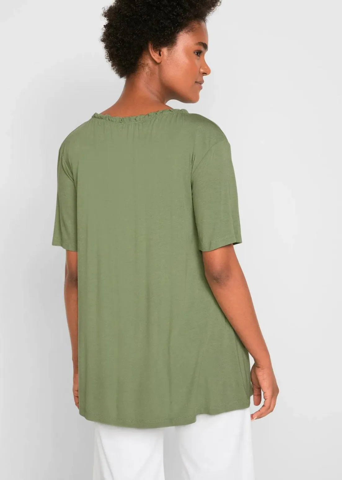 Longshirt aus Viskose-Mix