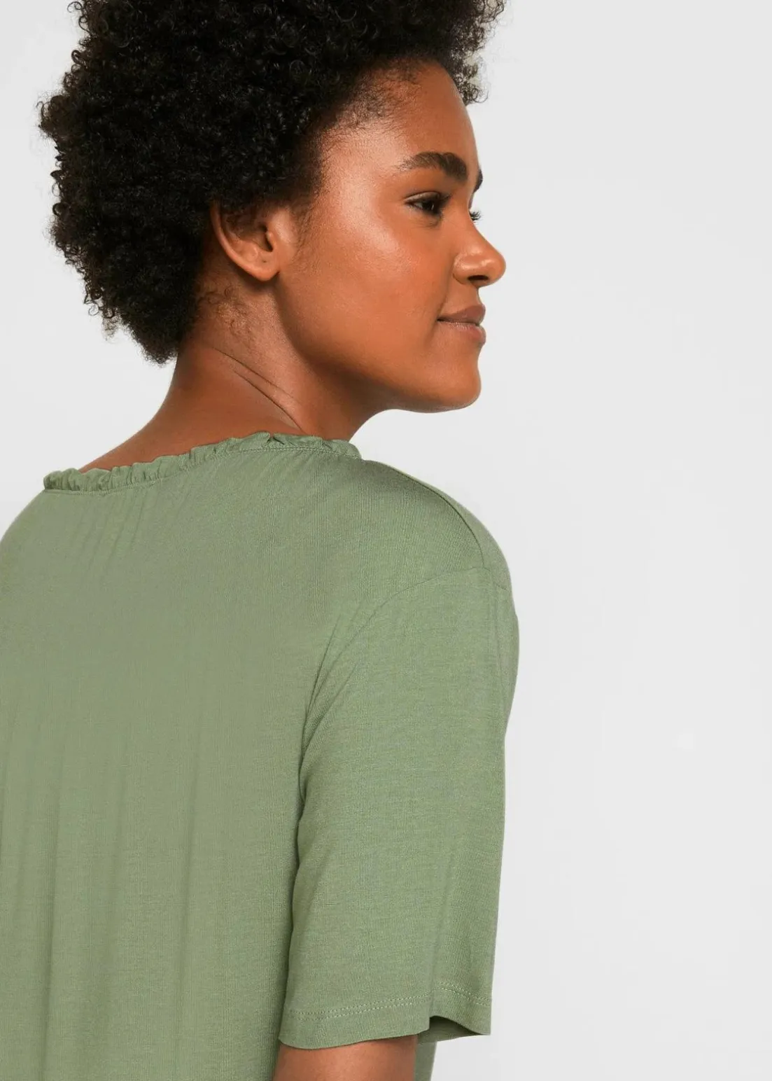 Longshirt aus Viskose-Mix