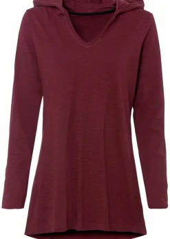 Longshirt mit Kapuze