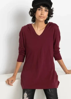 Longshirt mit Kapuze