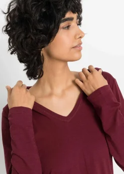 Longshirt mit Kapuze