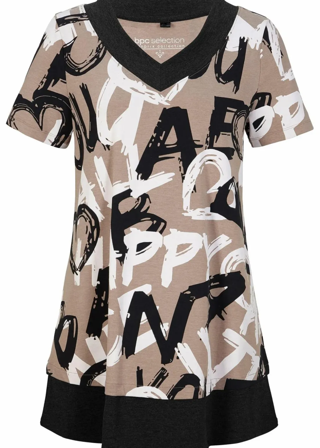 Long-Shirt mit Kurzarm