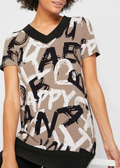 Long-Shirt mit Kurzarm