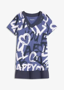 Long-Shirt mit Kurzarm