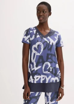 Long-Shirt mit Kurzarm