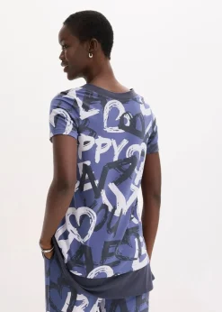 Long-Shirt mit Kurzarm