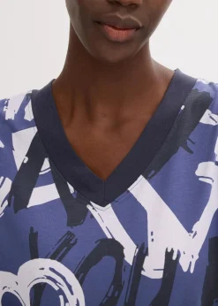 Long-Shirt mit Kurzarm