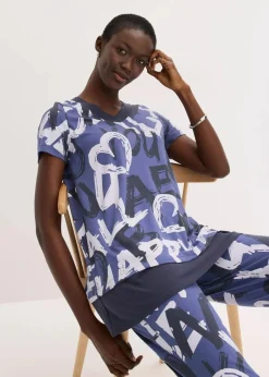 Long-Shirt mit Kurzarm