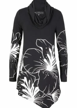 Longshirt mit Rollkragen