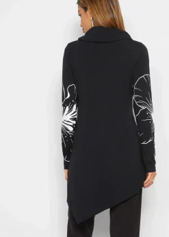 Longshirt mit Rollkragen