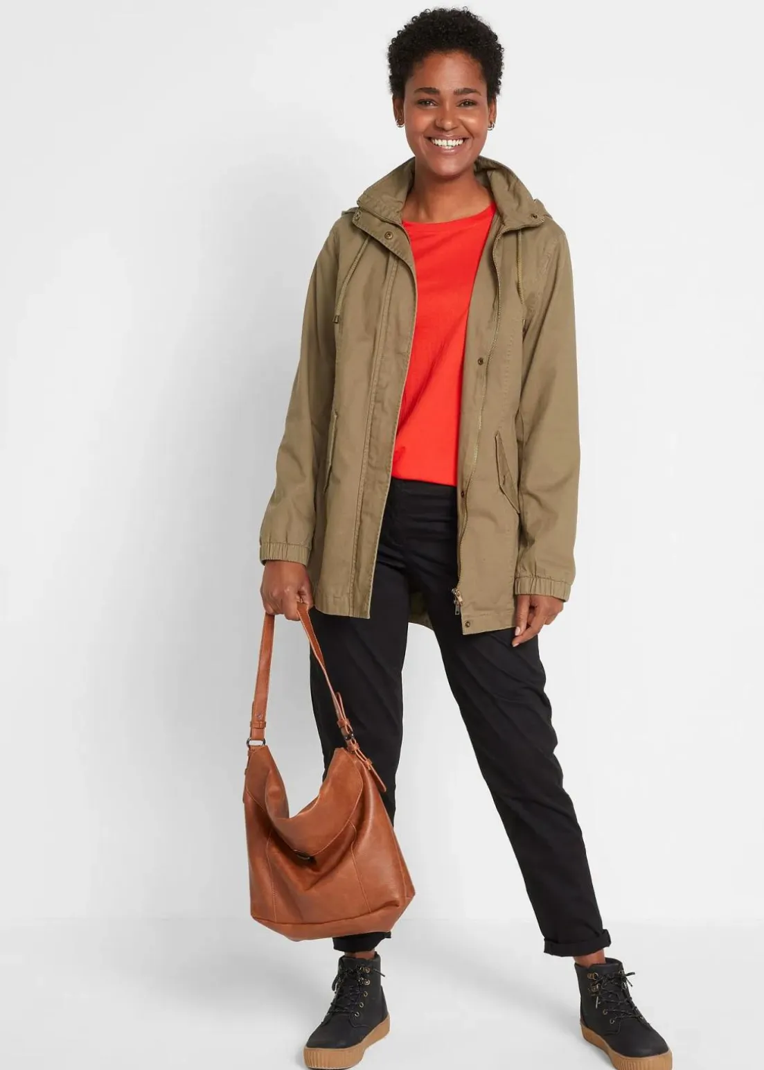 Longshirt mit Rundhalsausschnitt, Langarm (5er Pack)