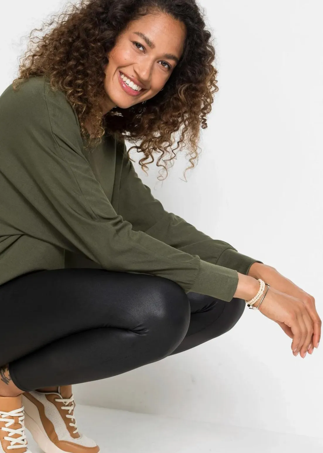 Longshirt mit Top aus Viskose-Mix