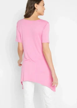 Longshirt mit Zipfel und Schmetterlingsmuster