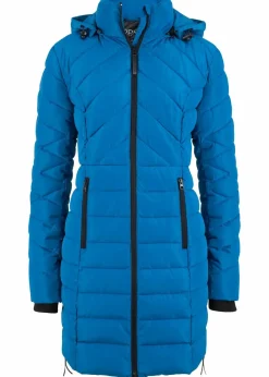 Long-Steppjacke mit Wattierung