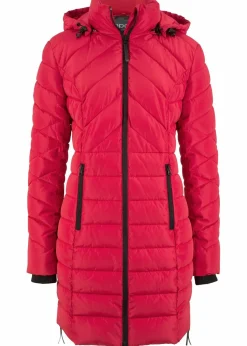 Long-Steppjacke mit Wattierung