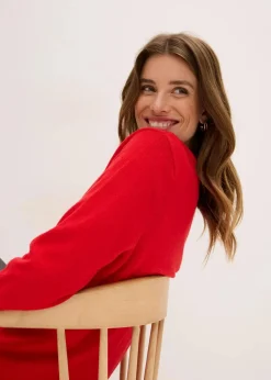 Longstrickjacke aus softem Viskose-Mix