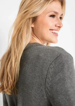 Longstrickjacke, Langarm