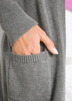 Longstrickjacke, Langarm